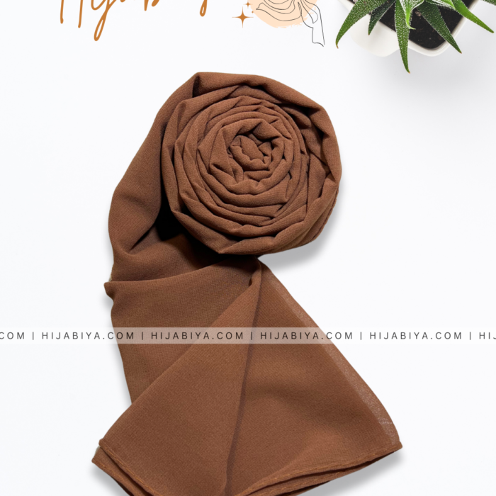 CHOCO plain georgette Hijab – Premium Soft Fabric
